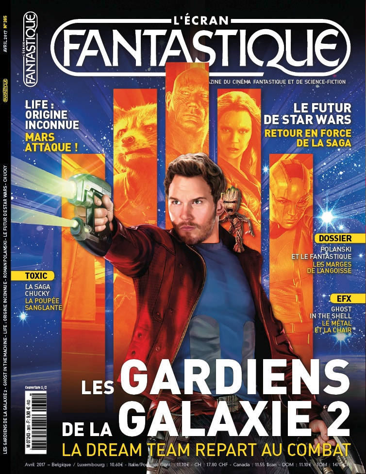 ECRAN FANTASTIQUE | L magazine side cover Issue 385 April 2017