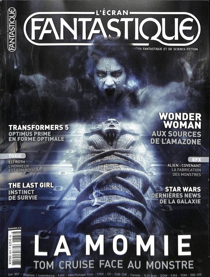 ECRAN FANTASTIQUE | L magazine side cover Issue 387 June 2017