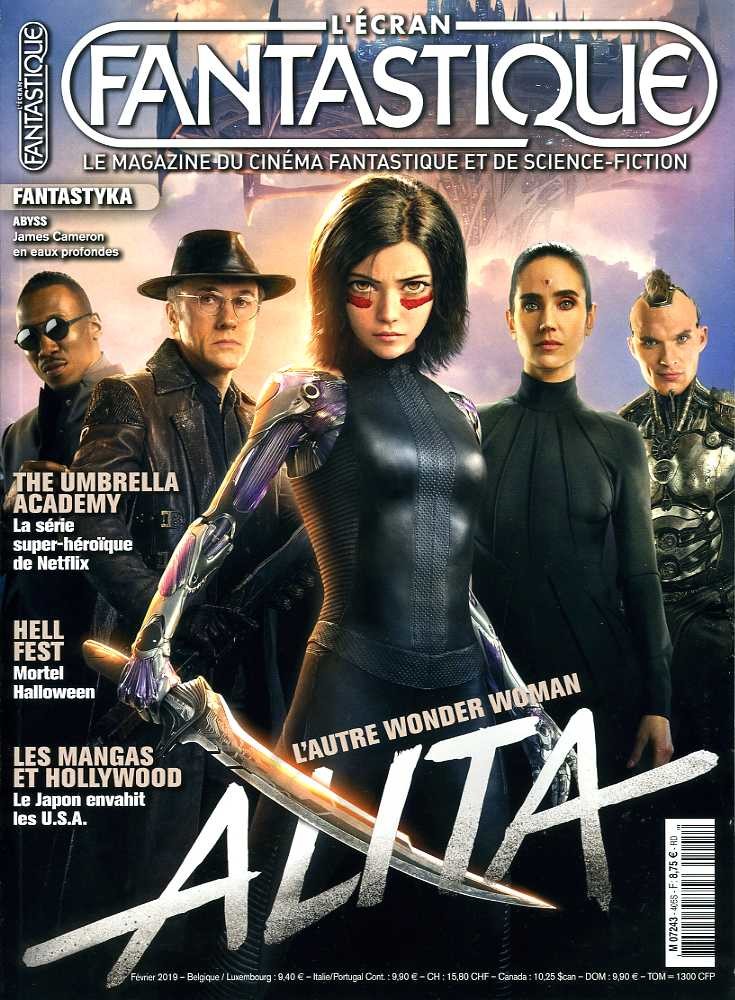 ECRAN FANTASTIQUE | L magazine side cover Issue 405  February 2019