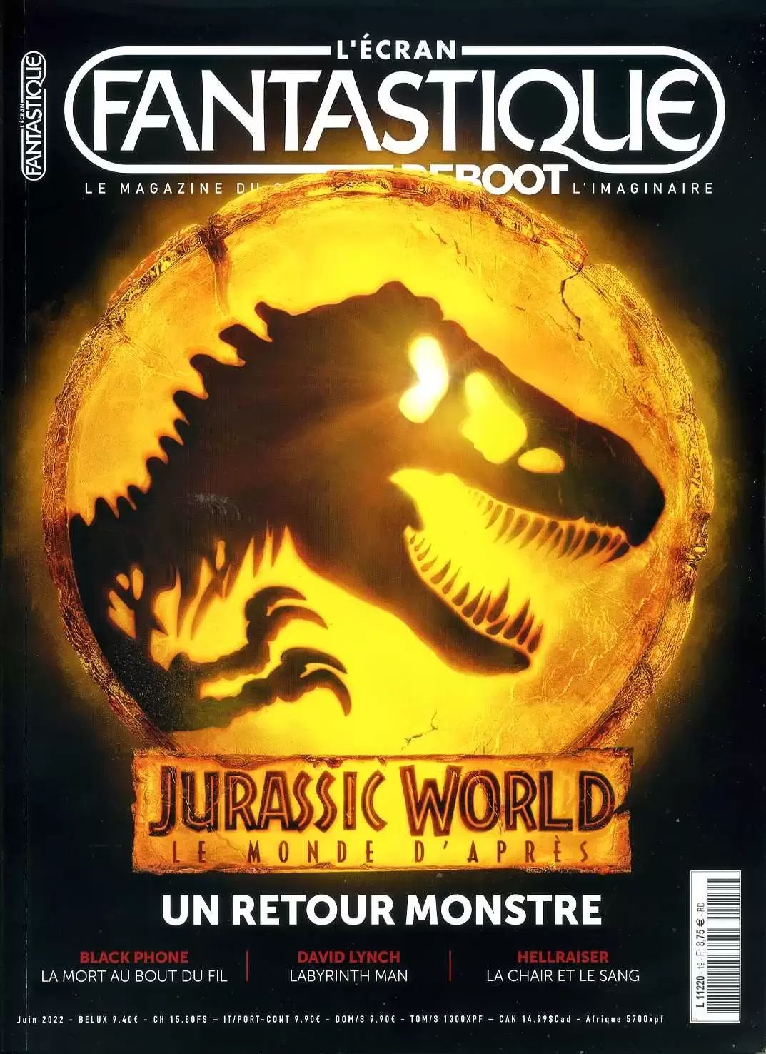 ECRAN FANTASTIQUE | L magazine side cover Issue 19  June 2022