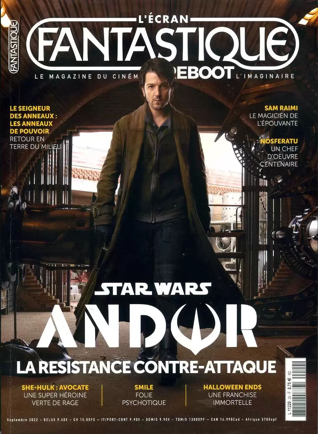 ECRAN FANTASTIQUE | L magazine side cover Issue 20  September 2022