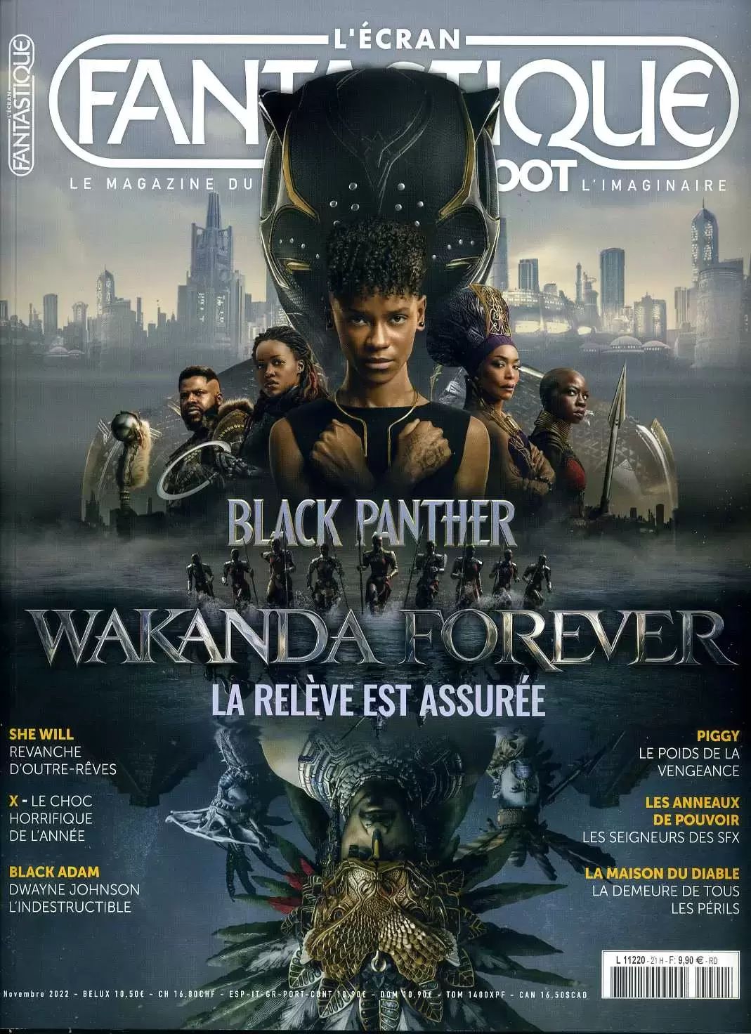 ECRAN FANTASTIQUE | L magazine side cover Issue 21  November 2022