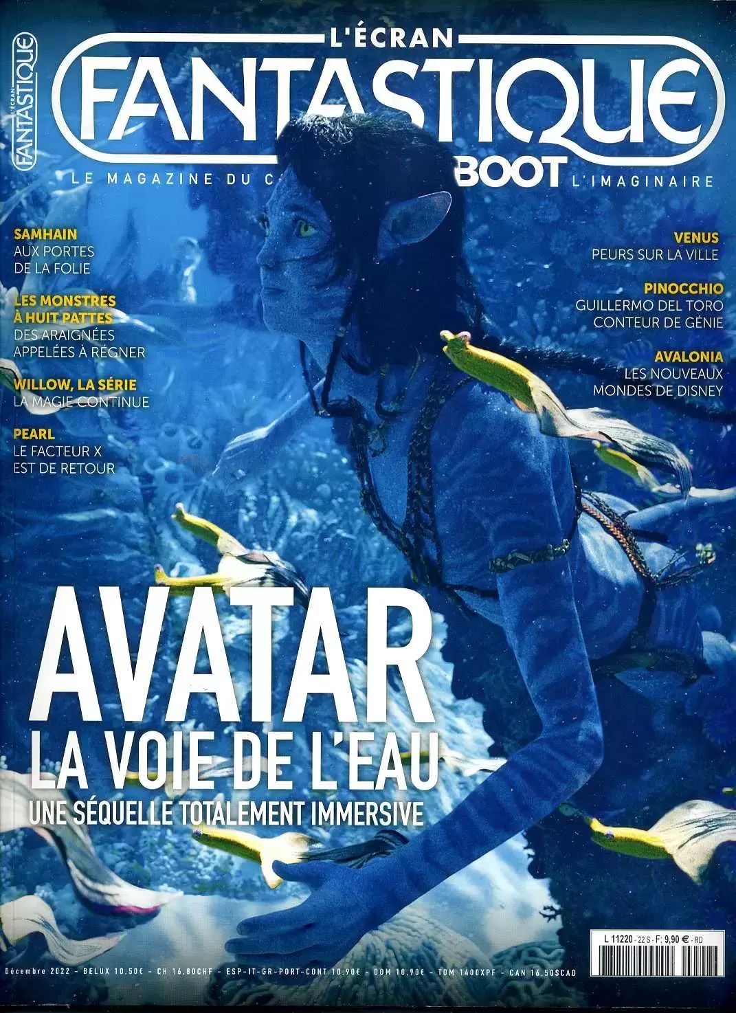 ECRAN FANTASTIQUE | L magazine side cover Issue 22  December 2022