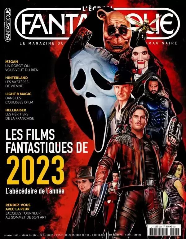 ECRAN FANTASTIQUE | L magazine side cover Issue 23  January 2023