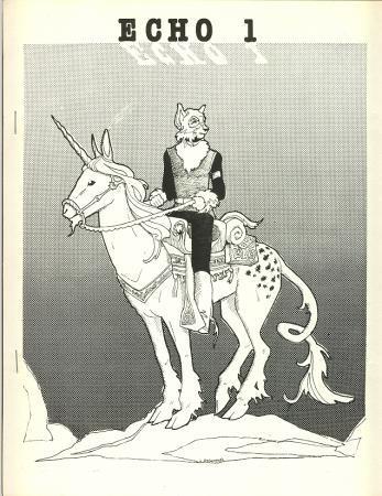 ECHO 1 magazine side cover Issue 1  1982