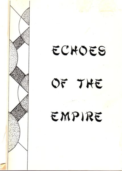 ECHOES OF THE EMPIRE magazine side cover Issue 1 June 1978
