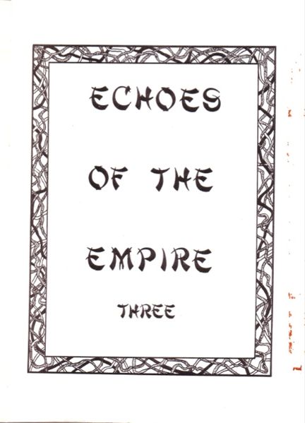 ECHOES OF THE EMPIRE magazine side cover Issue 3  1979
