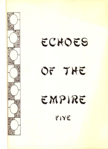 ECHOES OF THE EMPIRE magazine side cover Issue 5  1981
