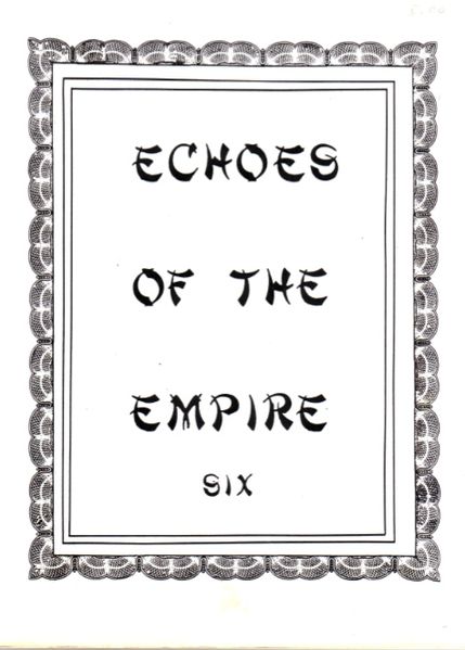ECHOES OF THE EMPIRE magazine side cover Issue 6  1983
