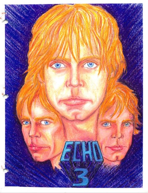 ECHO THREE magazine side cover Issue 1   1994