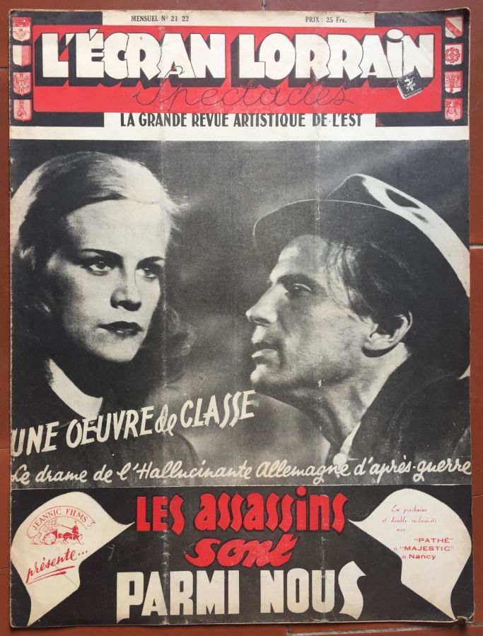 ECRAN LORRAIN | L magazine side cover Issue 21-22   1948