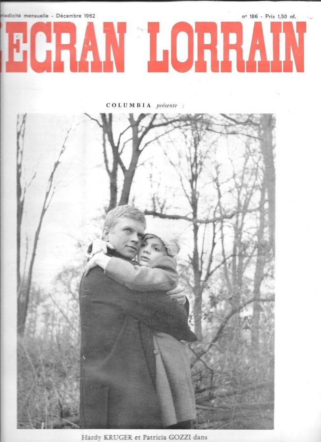 ECRAN LORRAIN | L magazine side cover Issue 186  December 1962