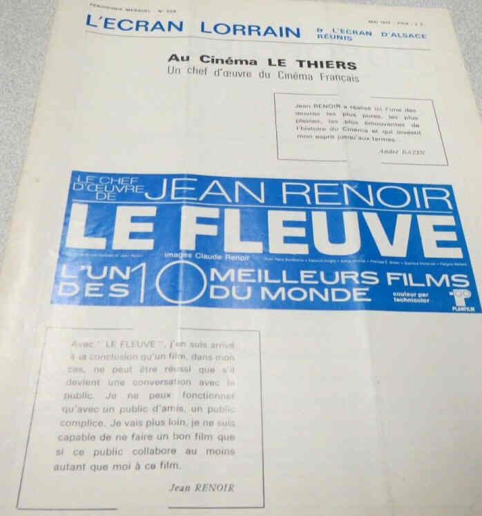 ECRAN LORRAIN | L magazine side cover Issue 299  May 1972