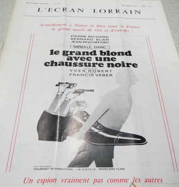 ECRAN LORRAIN | L magazine side cover Issue 306  December 1972