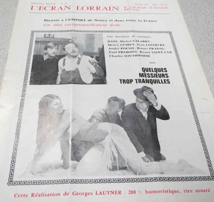 ECRAN LORRAIN | L magazine side cover Issue 307  January 1973