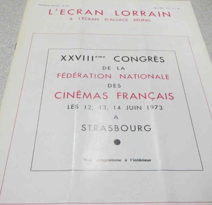 ECRAN LORRAIN | L magazine side cover Issue 311  May 1973