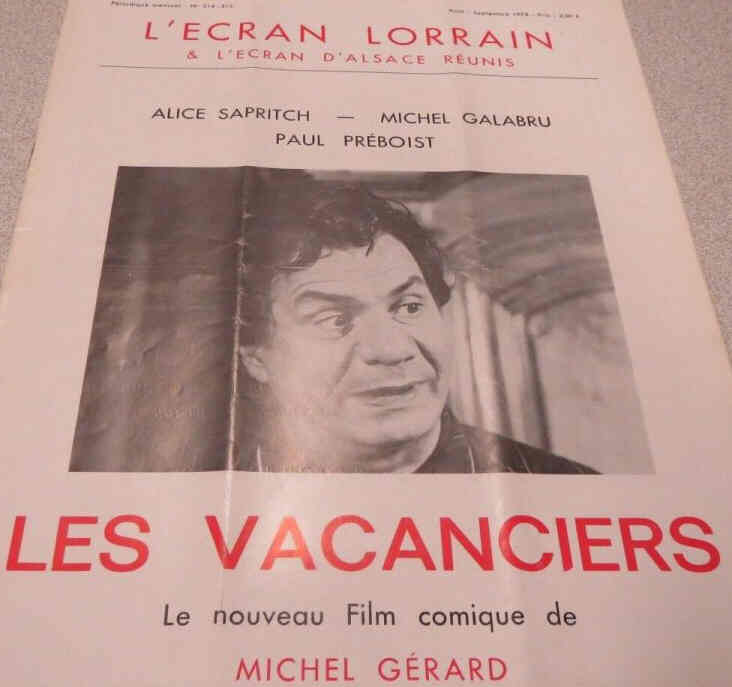 ECRAN LORRAIN | L magazine side cover Issue 314-15  August/September 1973