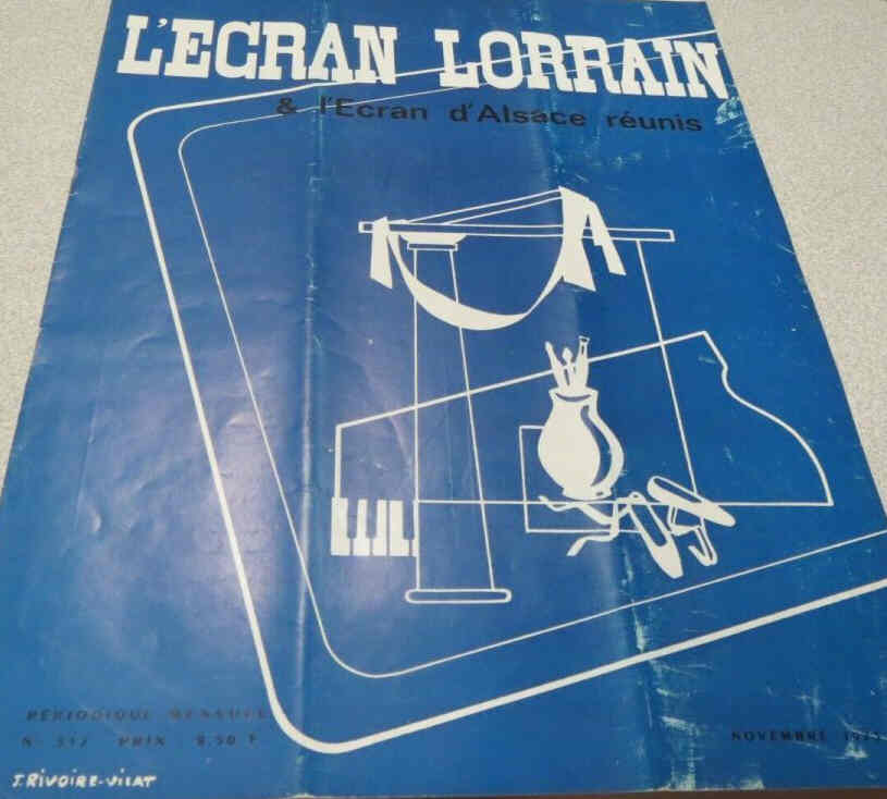 ECRAN LORRAIN | L magazine side cover Issue 317  November 1973