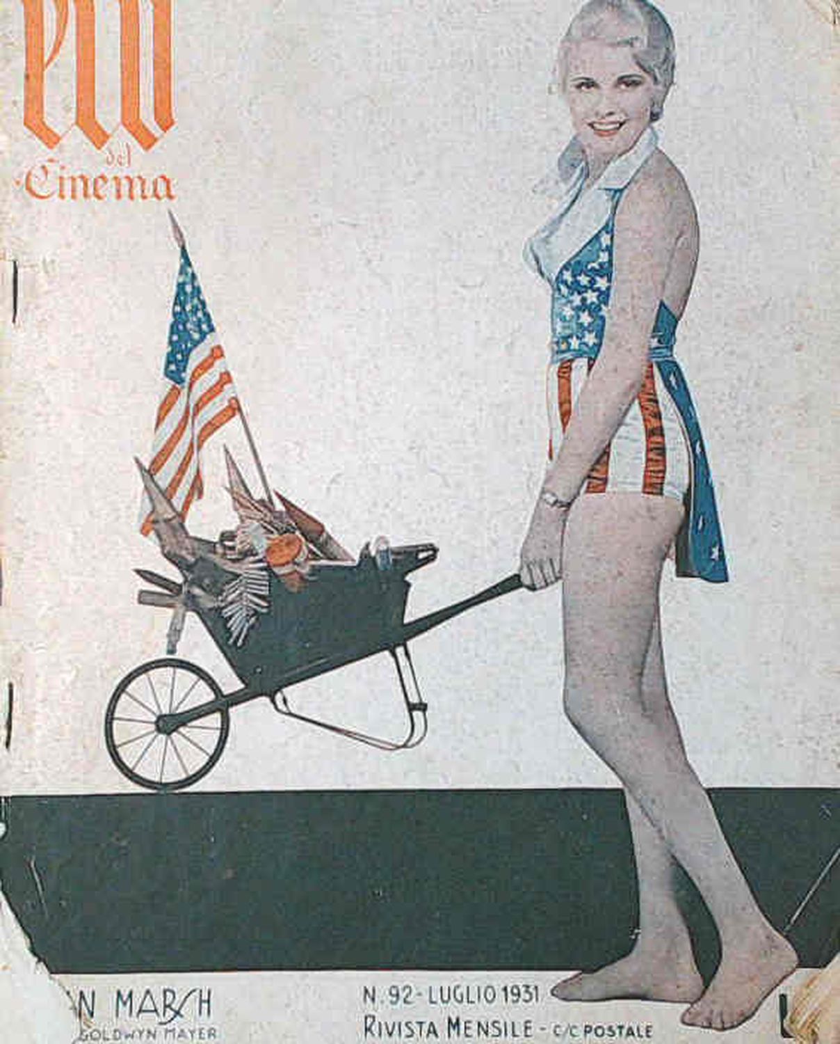 ECO DEL CINEMA magazine side cover Issue 92  July 1931