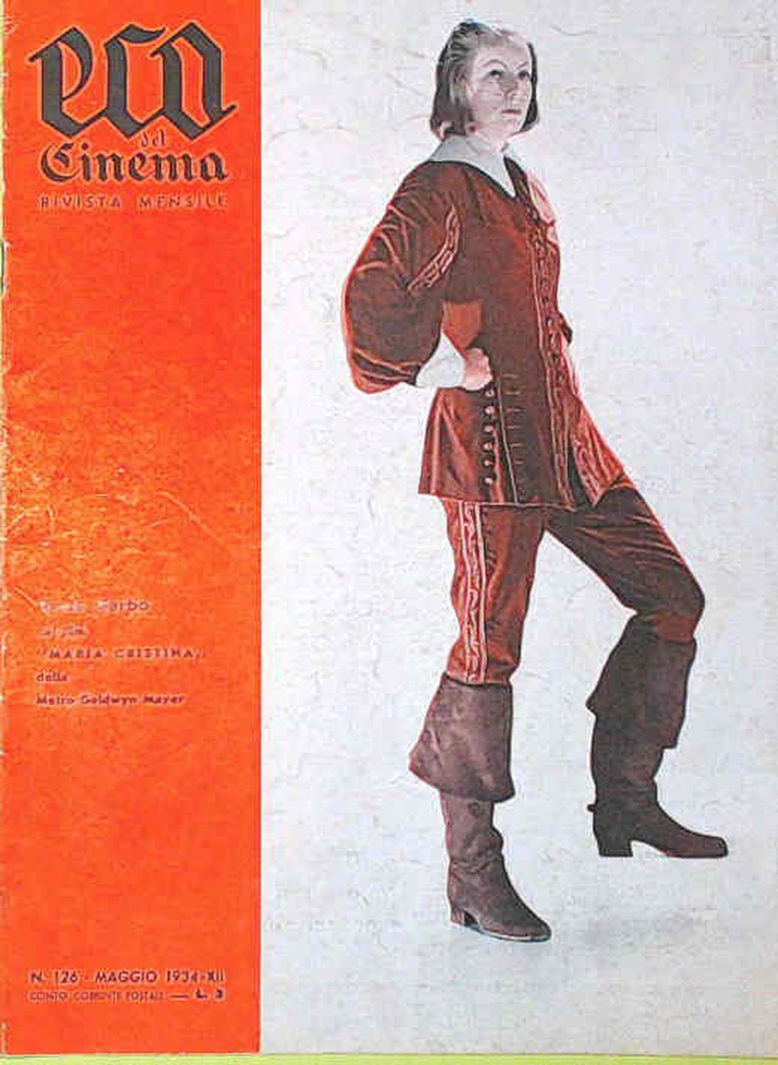 ECO DEL CINEMA magazine side cover Issue 126  May 1934