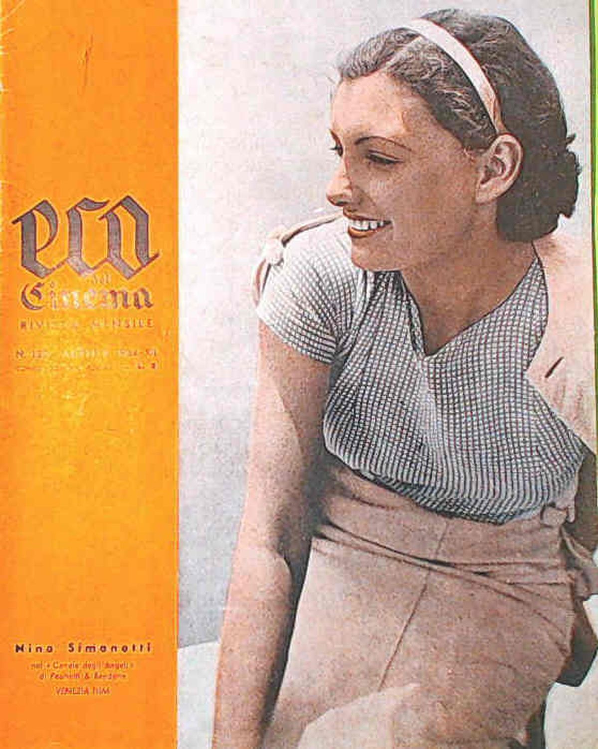 ECO DEL CINEMA magazine side cover Issue 129  August 1934