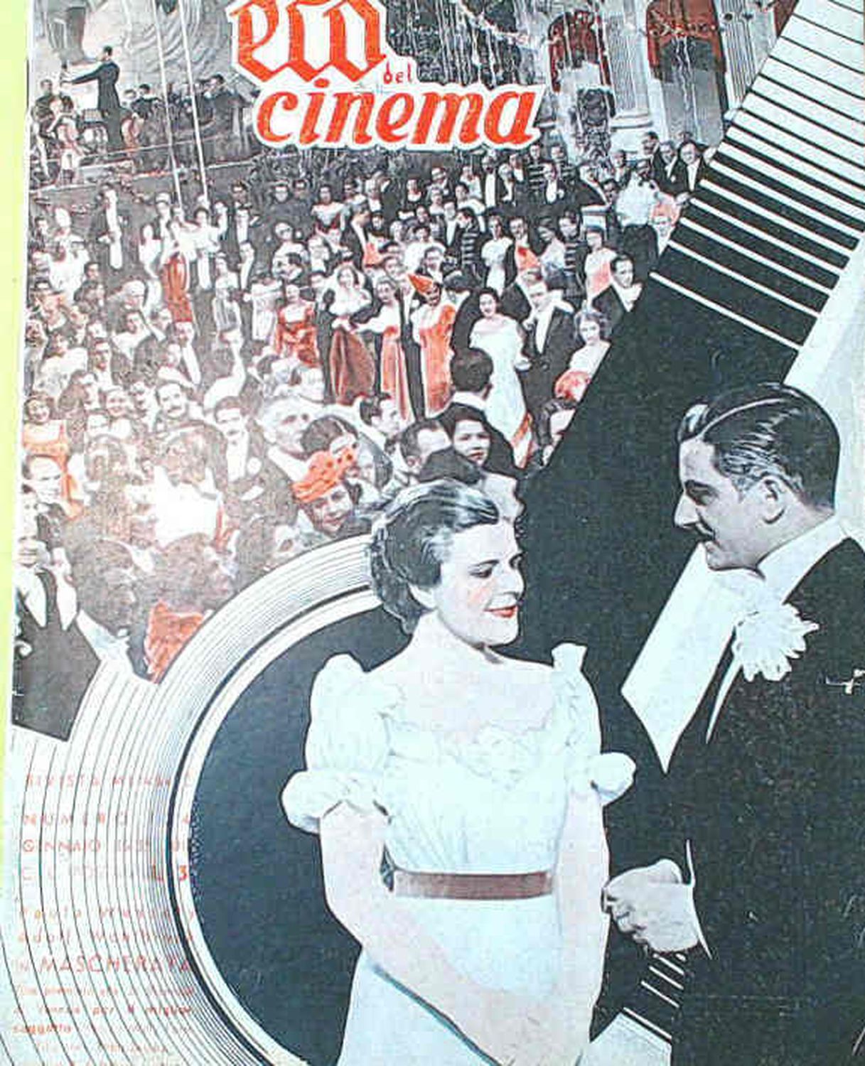 ECO DEL CINEMA magazine side cover Issue 134  January 1935