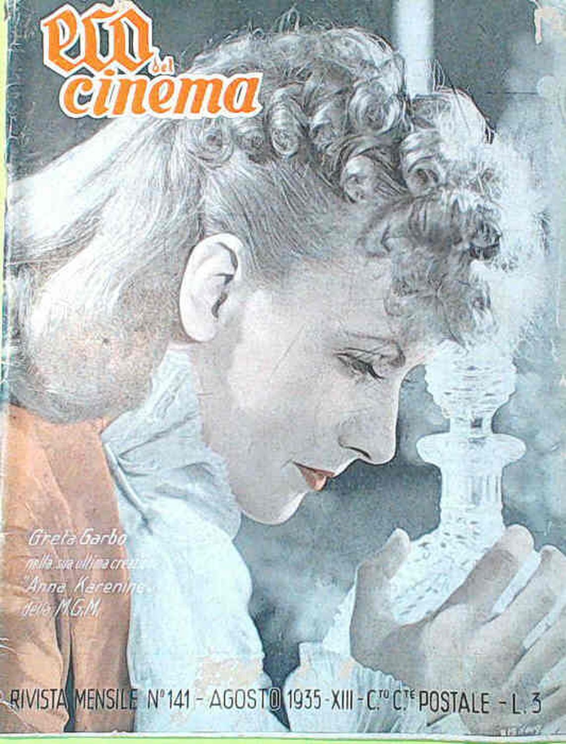 ECO DEL CINEMA magazine side cover Issue 141  August 1935