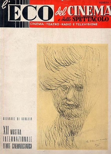ECO DEL CINEMA E DELLO SPETTACOLO magazine side cover  1951