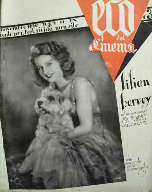 ECO DEL CINEMA magazine side cover Issue 84 November 1930