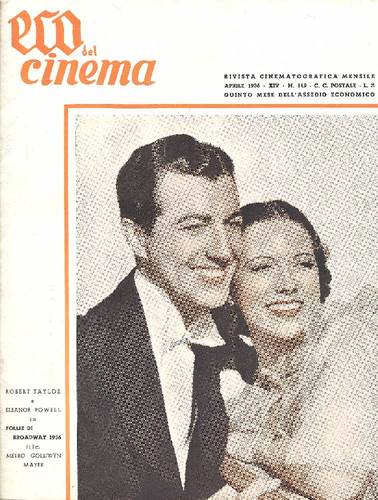 ECO DEL CINEMA magazine side cover Issue 149 April 1936