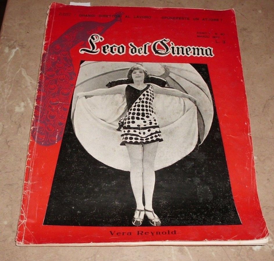 ECO DEL CINEMA magazine side cover Issue 40  March 1927
