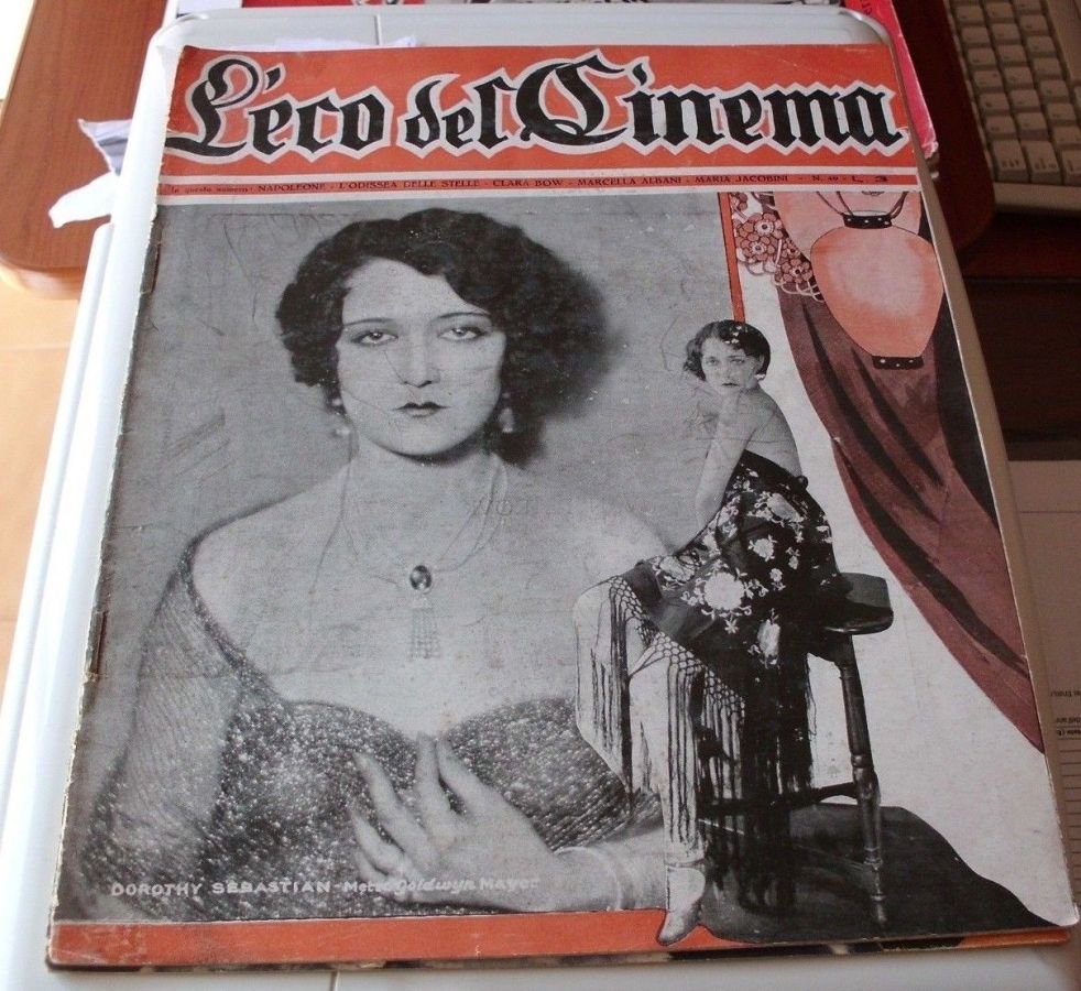 ECO DEL CINEMA magazine side cover Issue 49  December 1927