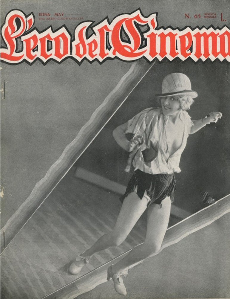 ECO DEL CINEMA magazine side cover Issue 65  April 1929