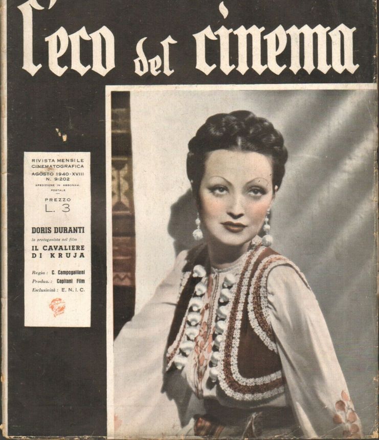 ECO DEL CINEMA magazine side cover Issue 202  August 1940