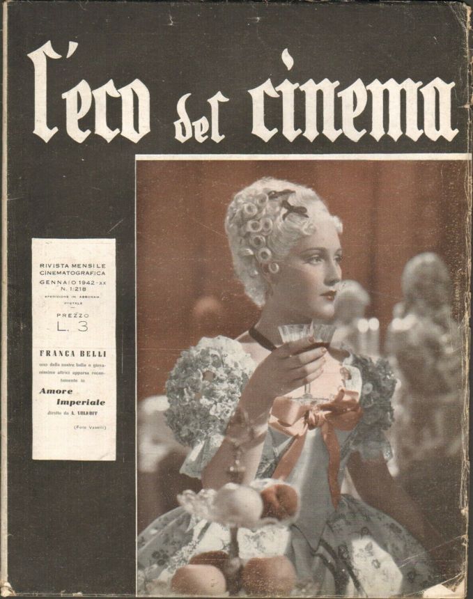ECO DEL CINEMA magazine side cover Issue 218  January 1942