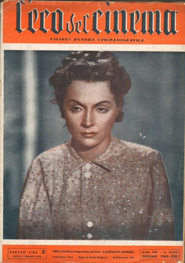 ECO DEL CINEMA magazine side cover Issue 235  June 1943
