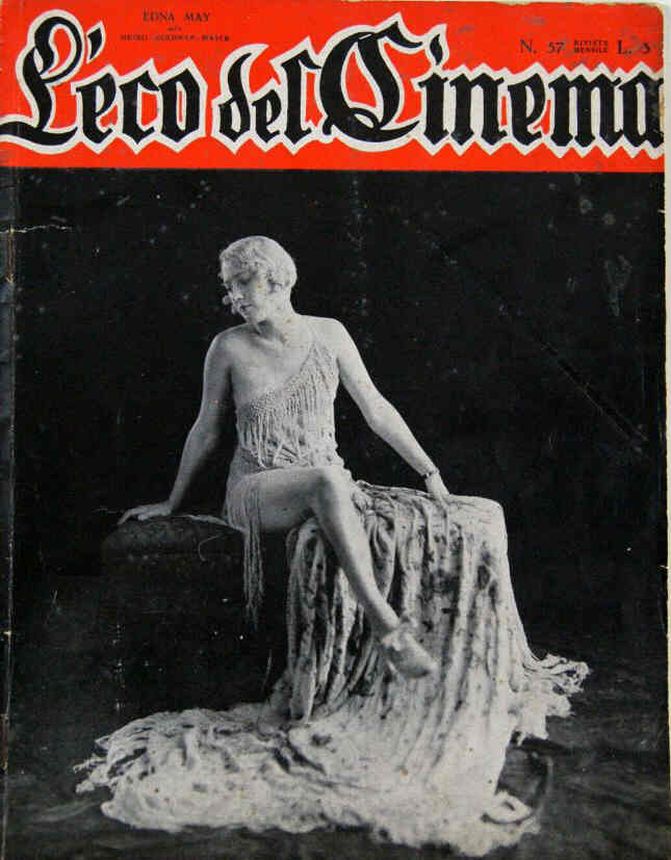 ECO DEL CINEMA magazine side cover Issue 57  August 1928