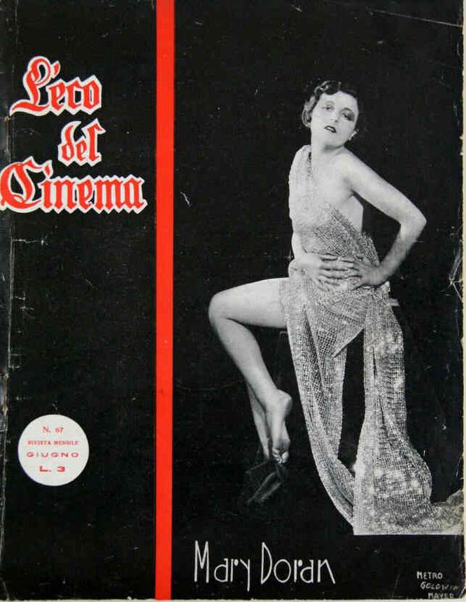 ECO DEL CINEMA magazine side cover Issue 67  June 1929