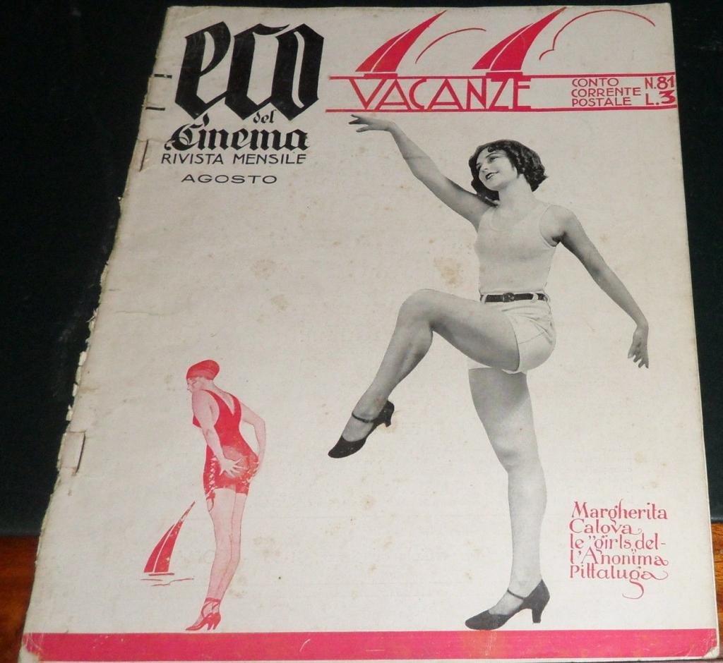 ECO DEL CINEMA magazine side cover Issue 81 August 1930