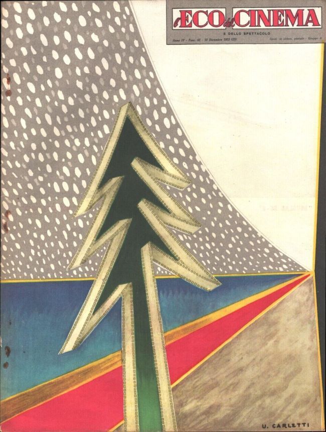 ECO DEL CINEMA E DELLO SPETTACOLO magazine side cover Issue 62 15 December 1953