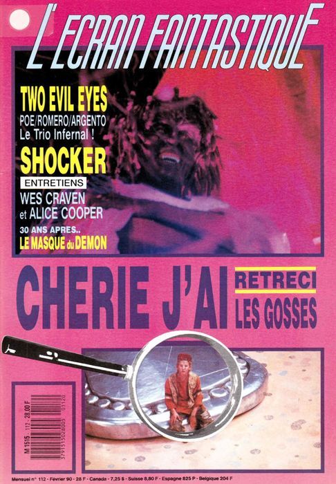 ECRAN FANTASTIQUE | L magazine side cover Issue 112 February 1990