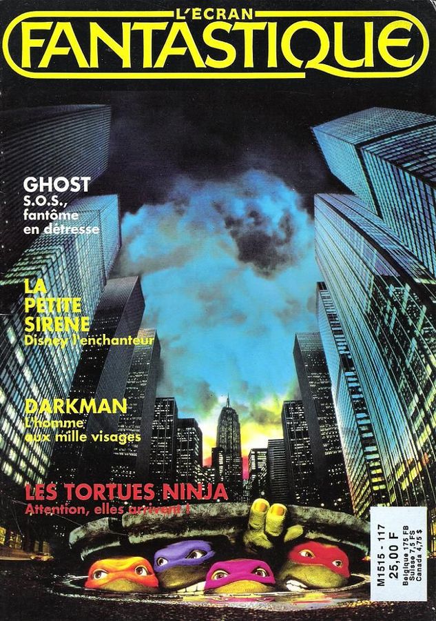 ECRAN FANTASTIQUE | L magazine side cover Issue 117 November 1990
