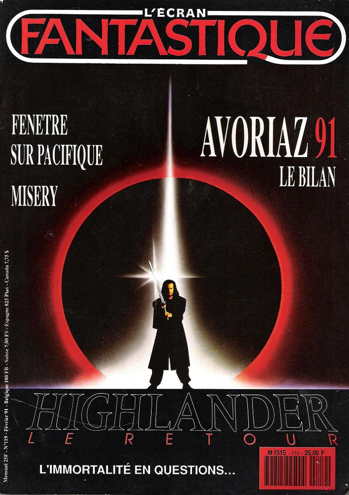 ECRAN FANTASTIQUE | L magazine side cover Issue 119 February 1991