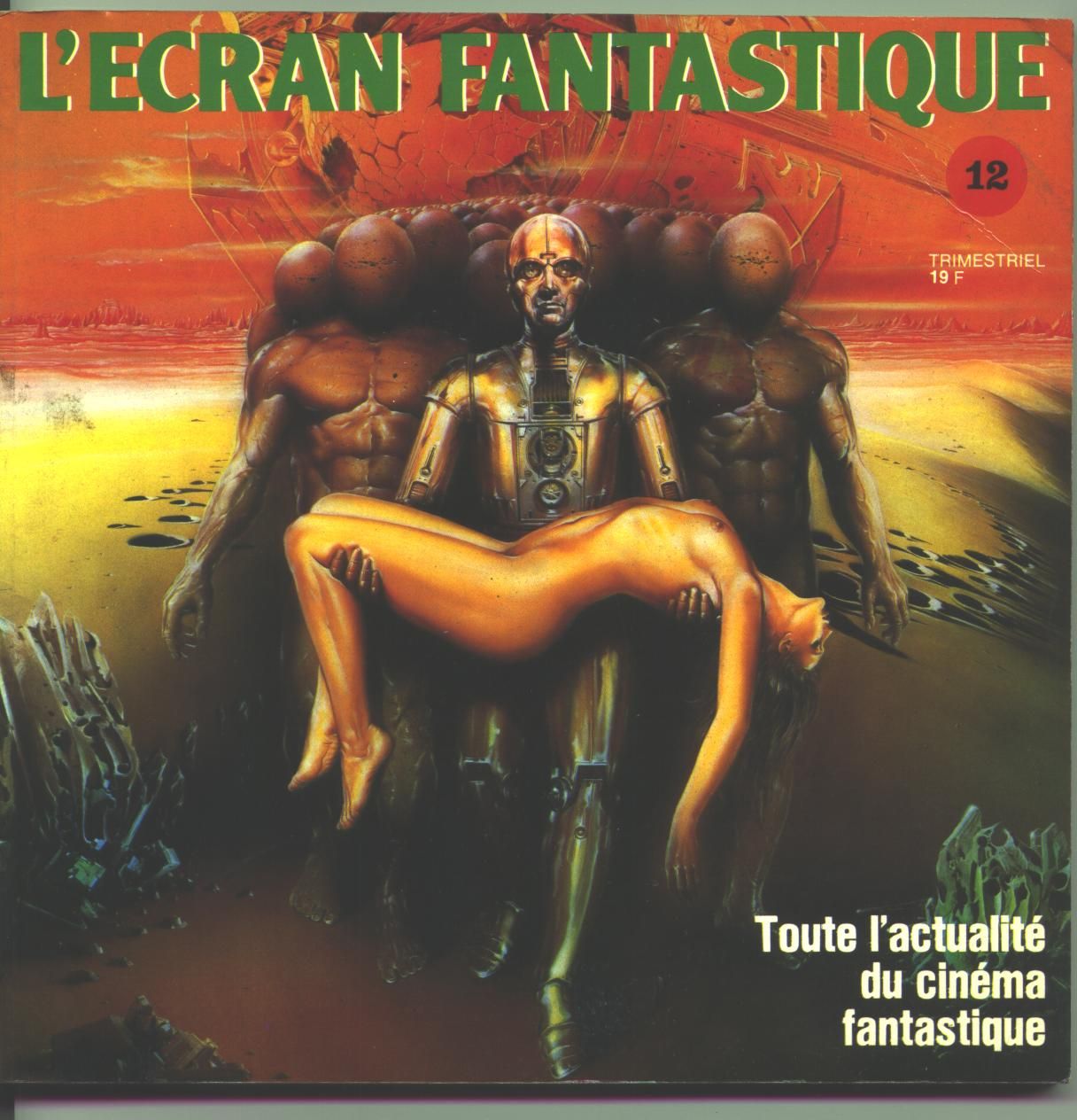 ECRAN FANTASTIQUE | L magazine side cover Issue 12  1980