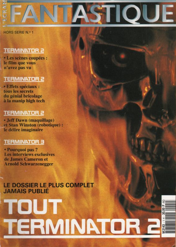 ECRAN FANTASTIQUE | L magazine side cover Issue 123 December 1991