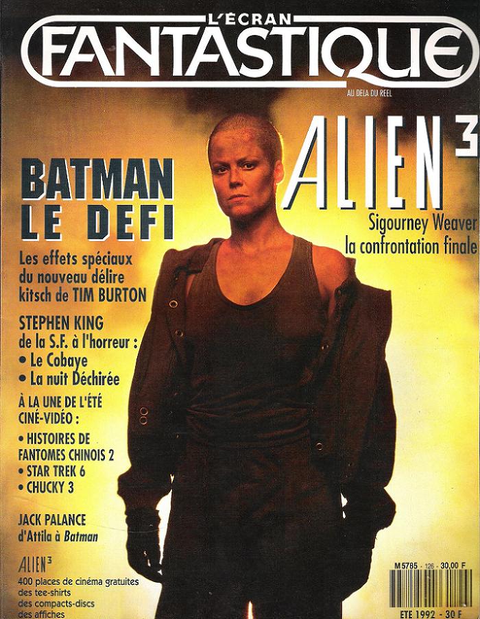 ECRAN FANTASTIQUE | L magazine side cover Issue 126 July 1992