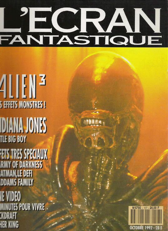 ECRAN FANTASTIQUE | L magazine side cover Issue 127 October 1992