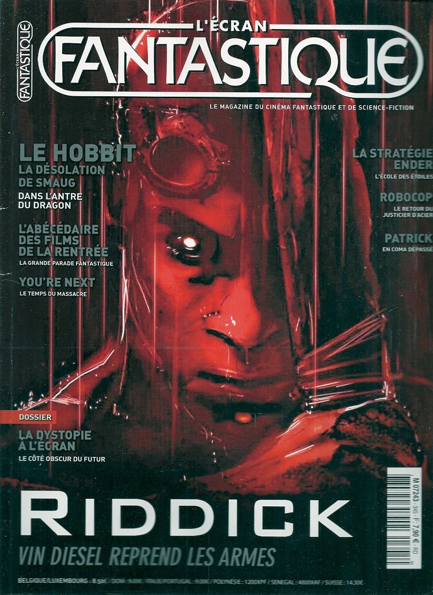 ECRAN FANTASTIQUE | L magazine side cover Issue 345 September 2013