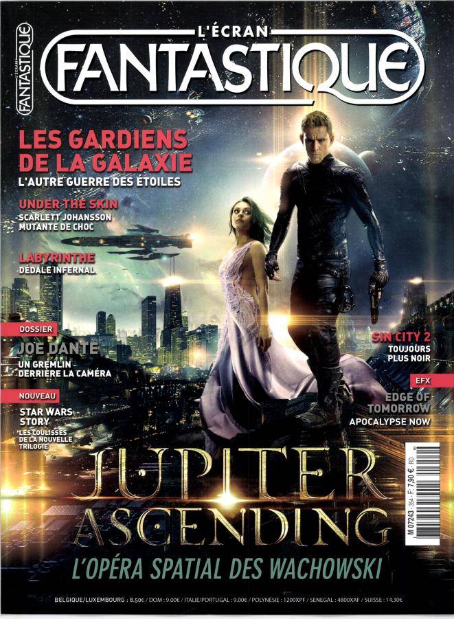 ECRAN FANTASTIQUE | L magazine side cover Issue 354 June 2014