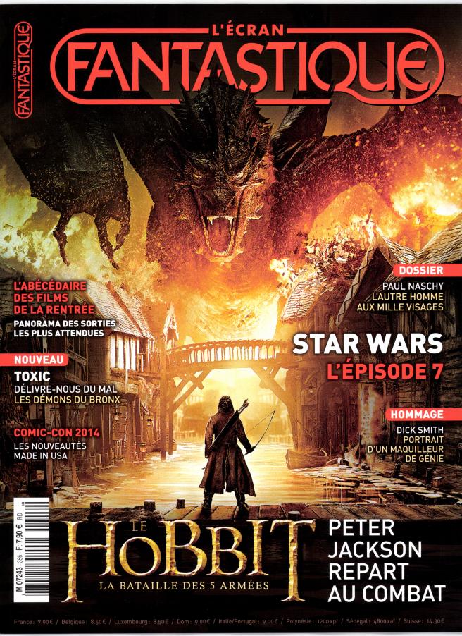 ECRAN FANTASTIQUE | L magazine side cover Issue 356 September 2014